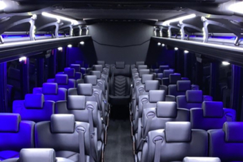 Little Rock Charter Bus Interior