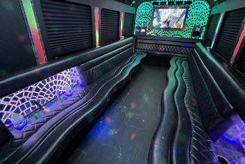 Little Rock Limo Bus Interior